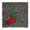 GUCCI GUCCI BLACK AND WHITE STRAWBERRY SHAWL