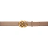 GUCCI PINK LEATHER GG BELT