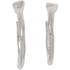 PEARLS BEFORE SWINE PEARLS BEFORE SWINE SSENSE EXCLUSIVE SILVER POLISHED LOOP EARRINGS