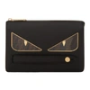 FENDI FENDI BLACK FOREVER FENDI BAG BUGS POUCH