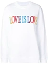 ALBERTA FERRETTI 'LOVE IS LOVE' SWEATSHIRT