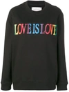 ALBERTA FERRETTI 'LOVE IS LOVE' SWEATSHIRT