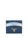 PRADA LOGO-PLAQUE PANELLED CARDHOLDER