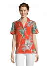 ROBERT GRAHAM WOMEN'S LEILA MONKEY BOTANICAL PRINTED SHIRT WITH MOTHER OF PEARL BUTTONS SIZE: XL BY ROBERT GRAHAM