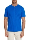 dressing gownRT GRAHAM MEN'S GRECO KNIT TEE SHIRT IN COBALT SIZE: 4XL BY ROBERT GRAHAM