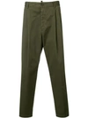 DSQUARED2 PLEATED DETAIL TROUSERS