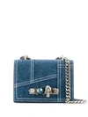 ALEXANDER MCQUEEN ALEXANDER MCQUEEN SMALL JEWELLED SATCHEL - 蓝色