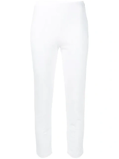 A_plan_application Skinny Trousers - 白色 In White