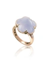Pasquale Bruni Women's Bon Ton 18k Rose Gold, Light Blue Chalcedony & Diamond Ring