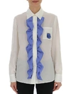 PRADA PRADA RUFFLE DETAIL SHIRT