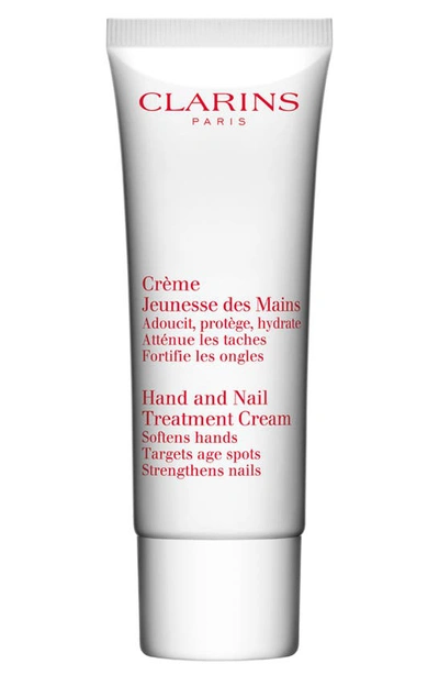 Clarins Hand & Nail Treatment Cream, 3.3 Oz./ 97.6 ml In White