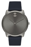 MOVADO BOLD LEATHER STRAP WATCH, 42MM,3600586