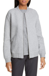 EILEEN FISHER QUILTED ORGANIC COTTON FLIGHT JACKET,S9DHY-J5035M
