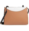 MARNI LAW COLORBLOCK LEATHER CLUTCH - BROWN,BNMP0004Q0 LV589