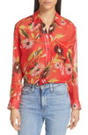 EQUIPMENT DADDY FLORAL SILK SHIRT,19-1-004645-E002