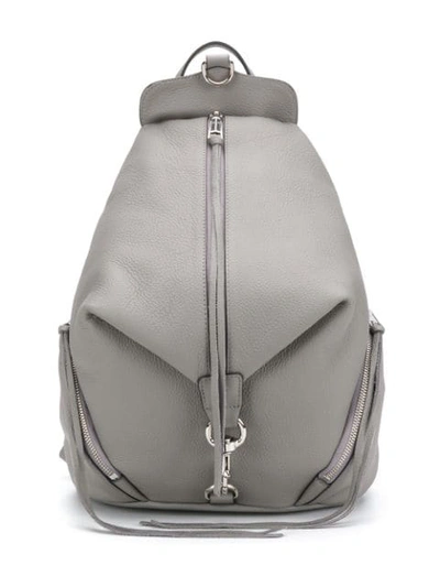 Rebecca Minkoff Mini Julian Nubuck Leather Convertible Backpack - Grey