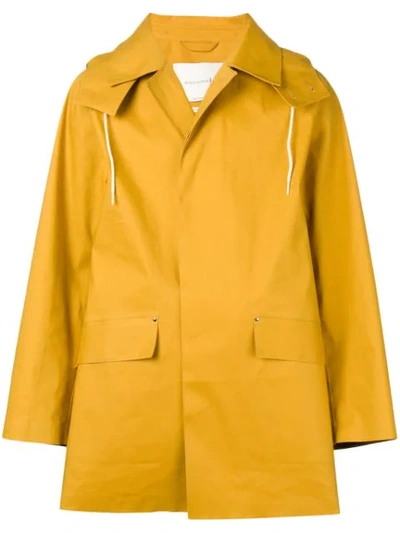 Mackintosh Arrowwood Oversized Hooded Coat In Yellow