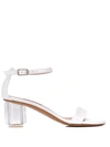 ALBANO GEOMETRIC HEEL SANDALS