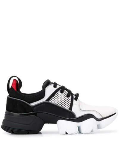 Givenchy Men's Mismatched Jaw Running Trainers In Black