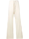 RICK OWENS DRKSHDW SNAP-BUTTON OVERSIZED TRACK PANTS