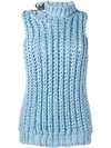CALVIN KLEIN 205W39NYC SLEEVELESS KNITTED TOP