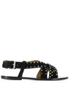 ISABEL MARANT STUDDED FLAT SANDALS