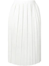 PLAN C PLEATED STRAIGHT SKIRT