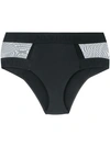 Calvin Klein Sheer Panel Bikini Bottoms In Black