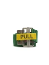 Heron Preston Jacquard Tape Belt In Green