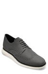 Cole Haan Men's Original Grand Leather Wing-tip Oxfords In Chorino Grey Matte Leather