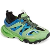 Balenciaga Track Sneakers In 4078 Blue/ Green