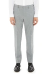 Theory Mayer New Tailor 2 Wool Trousers In Chrome Melange