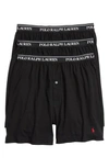 Polo Ralph Lauren 3-pack Cotton Boxers In Polo Black