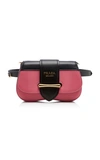 PRADA SIDONIE TWO-TONE LEATHER BELT BAG,710624