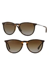 Ray Ban Erika Classic 54mm Sunglasses - Havana In Brown