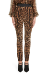 DOLCE & GABBANA LEOPARD PRINT CADY LEGGINGS,FTANETFSRKI