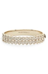 Marchesa Crystal Filigree Bangle In Gold