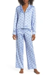 Splendid Women's Notch Collar Pajama Set, Online Only In Geo Foulard