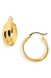 SOPHIE BUHAI DOUBLE CIRCLE EARRINGS,GOLD DOUBLE CIRCLE HOOPS