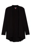 Vince Camuto Open Front Cardigan In Rich Black