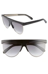GIVENCHY 62MM OVERSIZE FLAT TOP SUNGLASSES - BLACK/ GOLD,GV7118GS