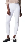 Spanx Jean-ish Mid-rise Stretch Cotton-blend Leggings In White