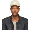 RICK OWENS DRKSHDW RICK OWENS DRKSHDW OFF-WHITE TWILL CAP