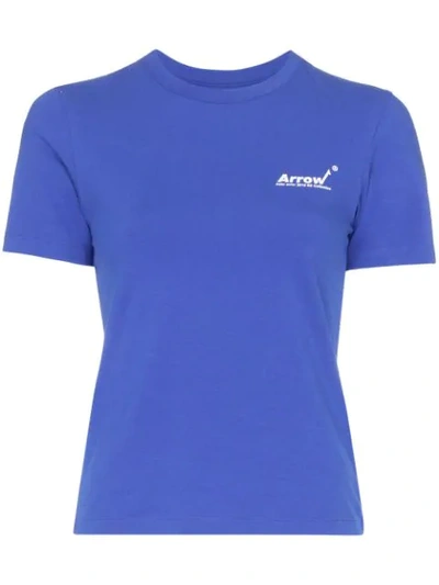 Ader Error Fitted Logo T-shirt - 蓝色 In Blue