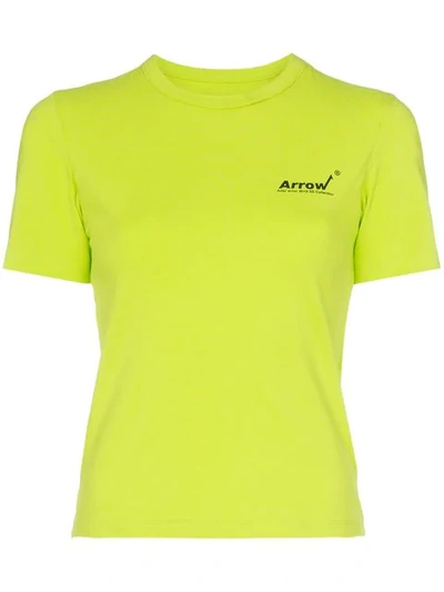 Ader Error Fitted Logo T-shirt - 绿色 In Green