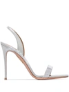 AQUAZZURA SO NUDE 105MM SANDALS