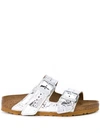 RICK OWENS FLAT METALLIC SLIDES