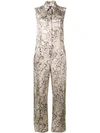 PINKO SNAKESKIN PRINT JUMPSUIT