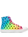 AMIRI STAR HI-TOP SNEAKERS