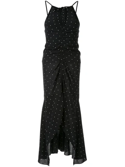 Alice Mccall Oscar Dot Print Viscose Midi Dress In Black